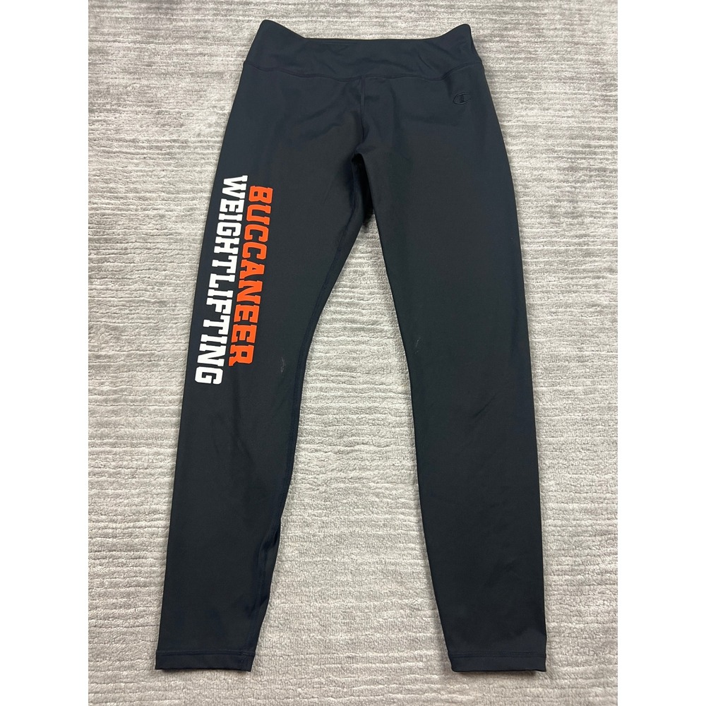 Champion Leggings Womens M Black Buccaneer Weightlifting Graphic Athletic Pants
